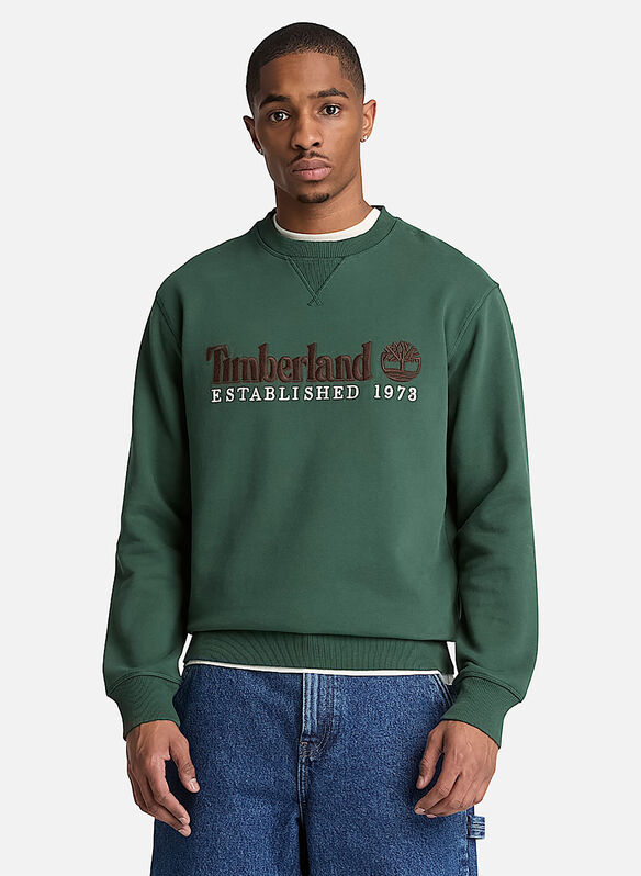 FELPA BIG LOGO RICAMATO, - GREEN, medium