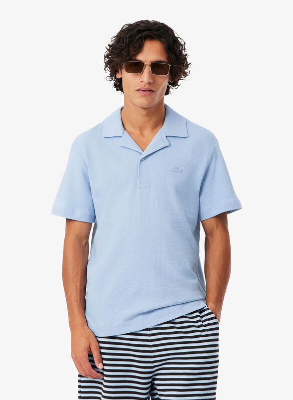 POLO TESTURIZZATA CLASSIC FIT, HBA CELESTE, medium