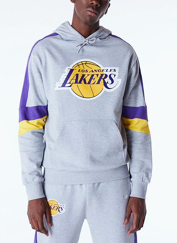 FELPA HOODIE LA LAKERS, GREY, large