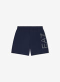 BOXER BEACH LOGO LATERALE RAGAZZO, MB010 NVYSILVER, thumb