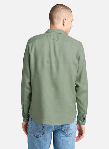 CAMICIA LINO MANICA LUNGA, SALVIA, small