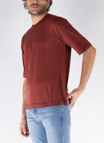 T-SHIRT GIROCOLLO COMBE, WNG BROWNFIRE, small