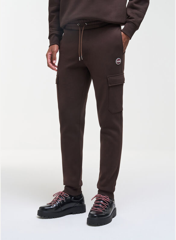 PANTALONE CARGO STYLE FELPA, 790 COFFEE, medium