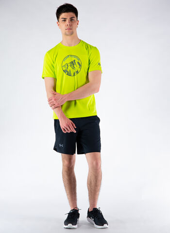 T-SHIRT TREKKING OUTDOOR DRY PLUS, LIME, small