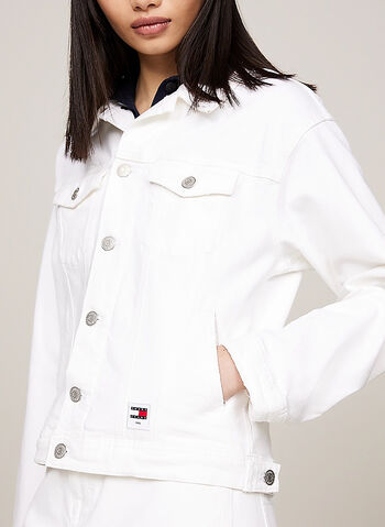 GIACCA TRUCKER MOM CLASSICS IN DENIM, 1CE WHT, small
