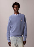 MAGLIONE TRAMA NIDO D'APE, C4I CELESTE, thumb