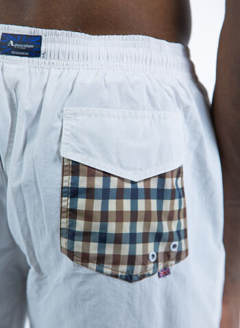 COSTUME BOXER POCKET CHECK, 01 OPTICAL WHT, small