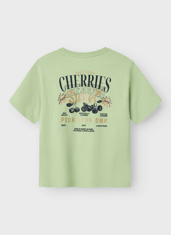 T-SHIRT BAPOL CON STAMPA RAGAZZA, ARCADIAN GREEN, small