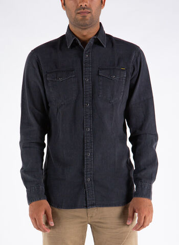 CAMICIA SHERIDAN, BLK DENIM, small