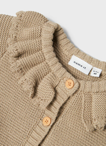 CARDIGAN LIANNE BIMBA, PURE CASHMERE CARTA ZUCCHERO, small
