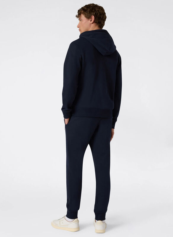 TUTA LEGGERA CON CAPPUCCIO E FULL ZIP, BS501 NVY, medium