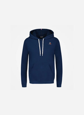 FELPA ESSENTIAL CON CAPPUCCIO, NVY, small