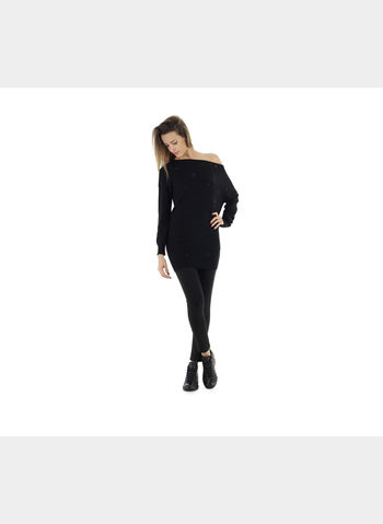 MAGLIONE GRAPHIC DONNA, NERO, small