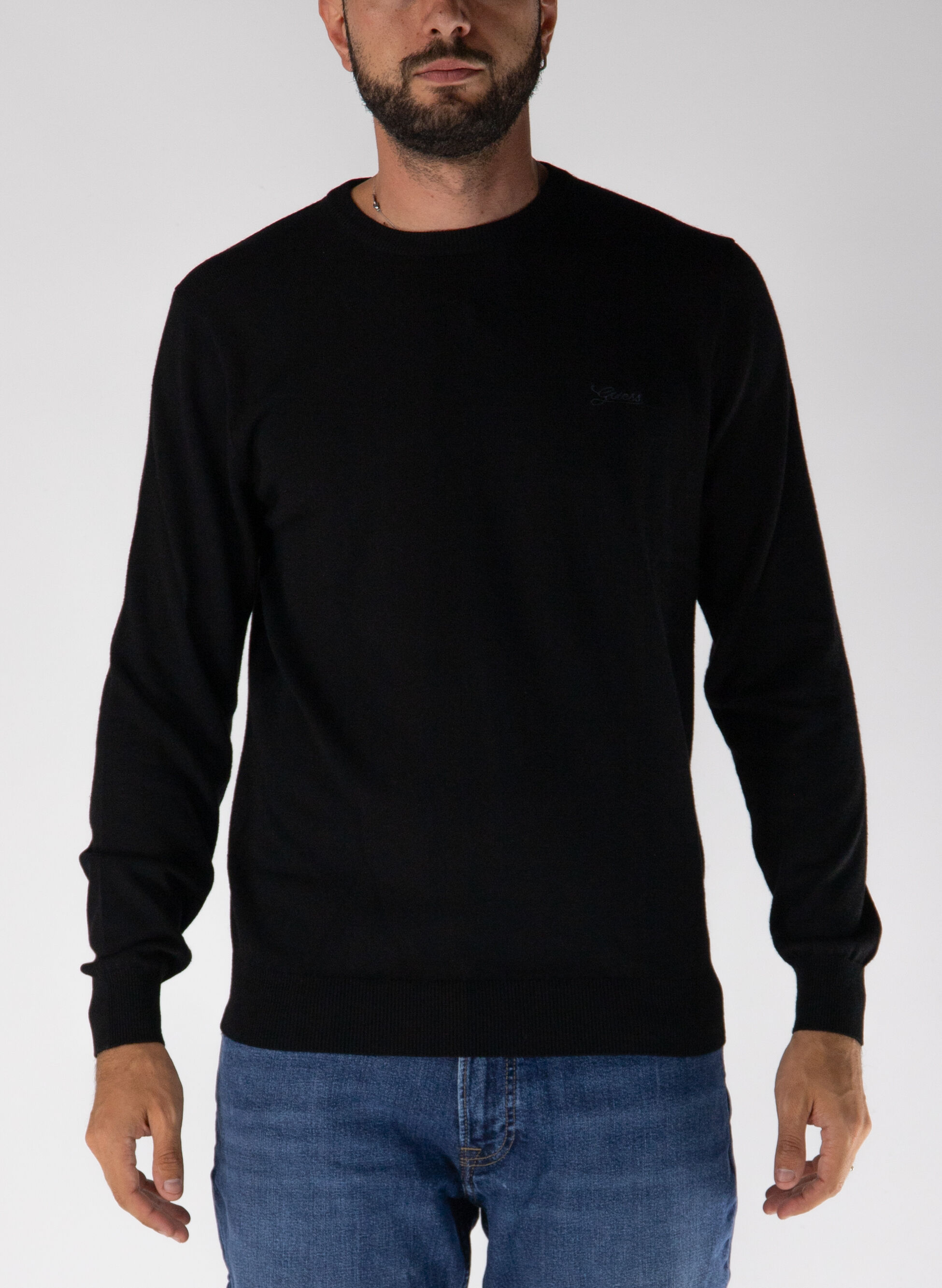 GUESS MAGLIONE IN MISTO SETA XL