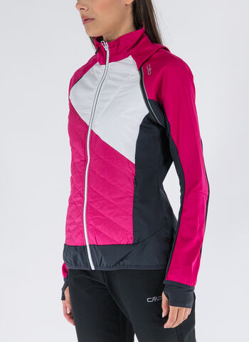 GIACCA IBRIDA CON MANICHE REMOVIBILI, B870 FUXIABLKWHT, small