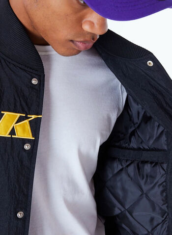 GIUBBOTTO BOMBER NBA LAKERS, BLK, small