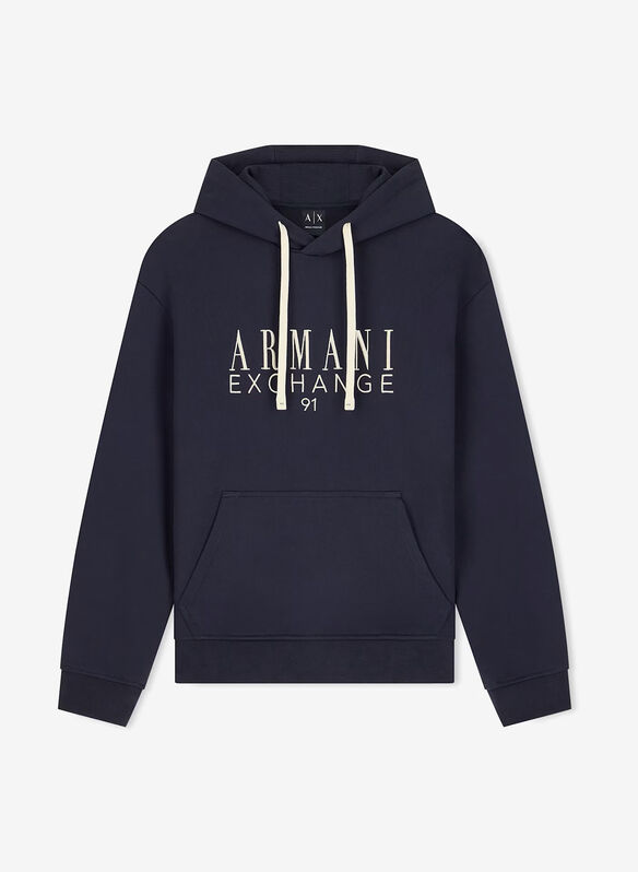 FELPA CON LOGO E RICAMO, UB101 NVY, medium