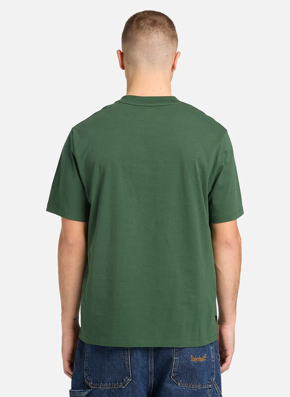 T-SHIRT LOGO RICAMATO, - PINE, medium