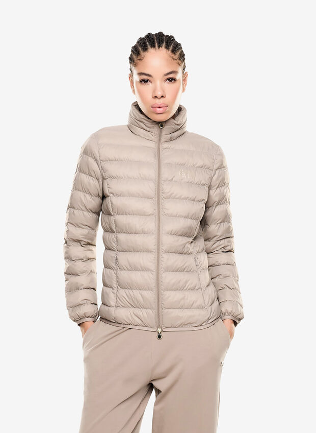 GIUBBOTTO IMBOTTITA IN NYLON LEGGERO CORE LADY ASV, BEIGE, large
