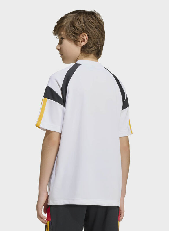 T-SHIRT MANICA CORTA TIRO JUNIOR, - WHTGOLDBLK, medium