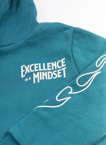 FELPA HOODIE BASKETBALL RAGAZZO, 22 COLD GREEN, small