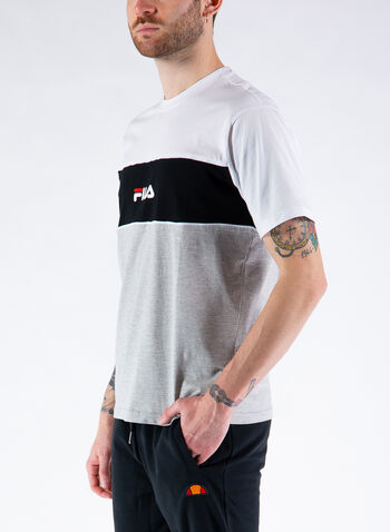 T-SHIRT COLORBLOCK, A495WHTBLKGREY, small