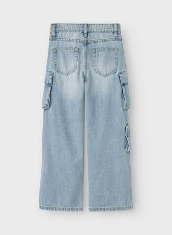 JEANS BELLA CARGO RAGAZZA, BLEACHED DENIM, small