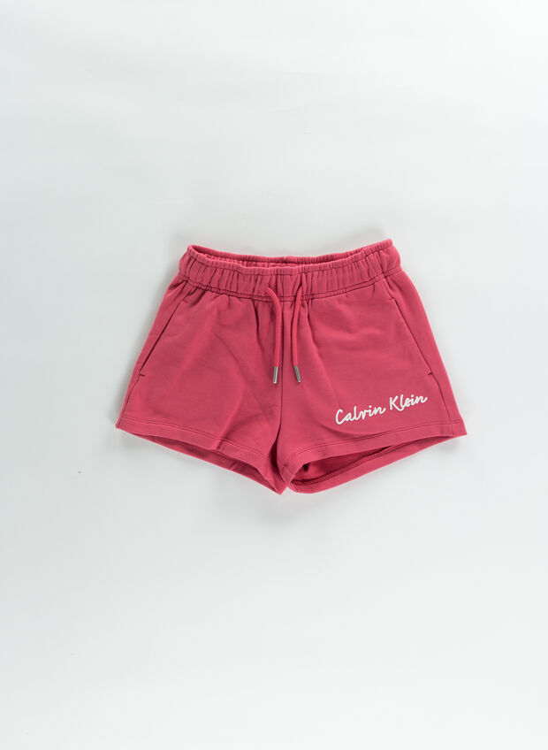 SHORT CRIPT LOGO RAGAZZA, XIX FUXIA, large