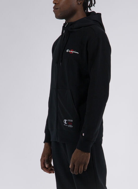 FELPA BASKETBALL FULL ZIP, KK001 BLK, medium