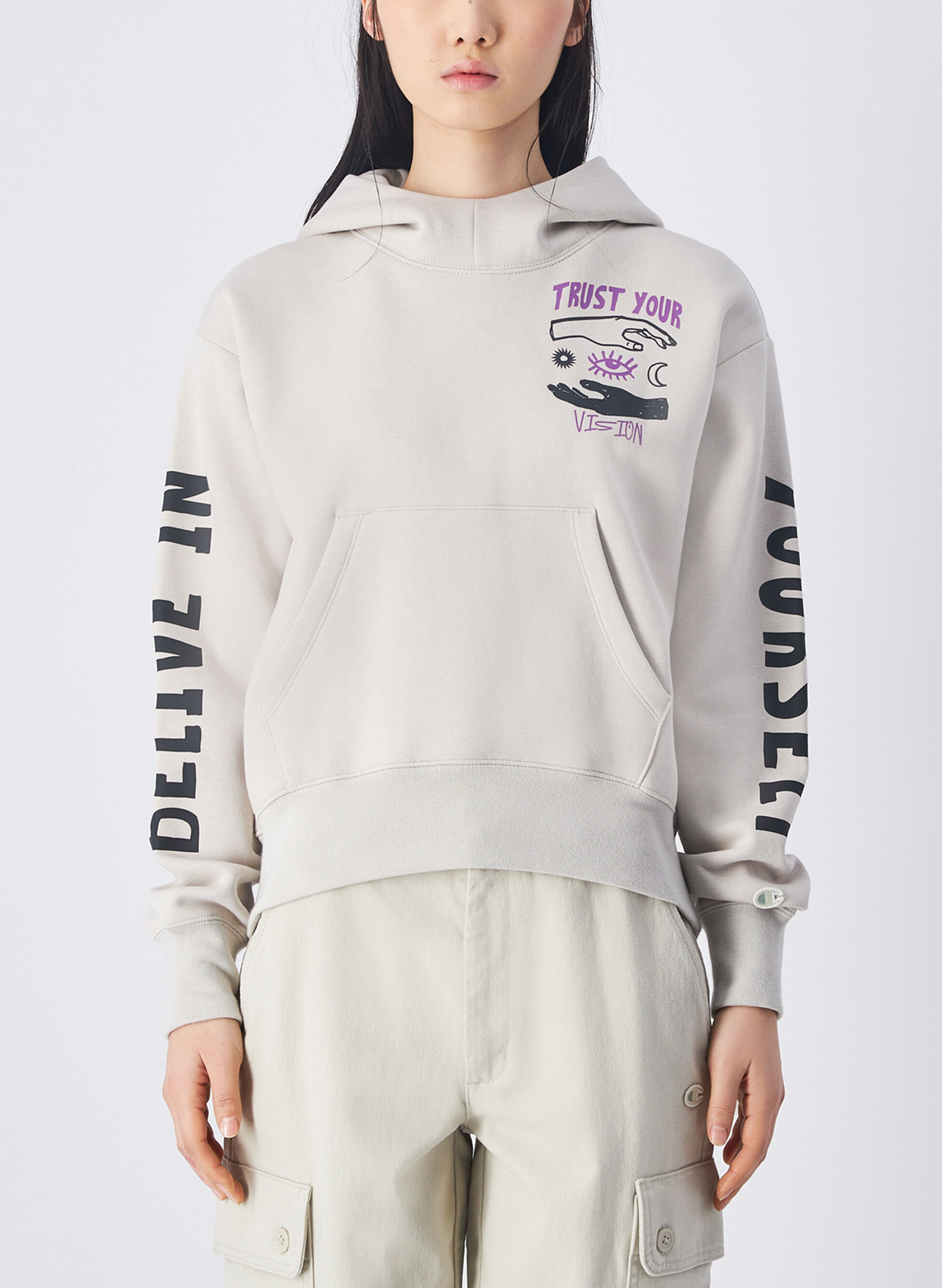CHAMPION FELPA SURPLUS CON STAMPA