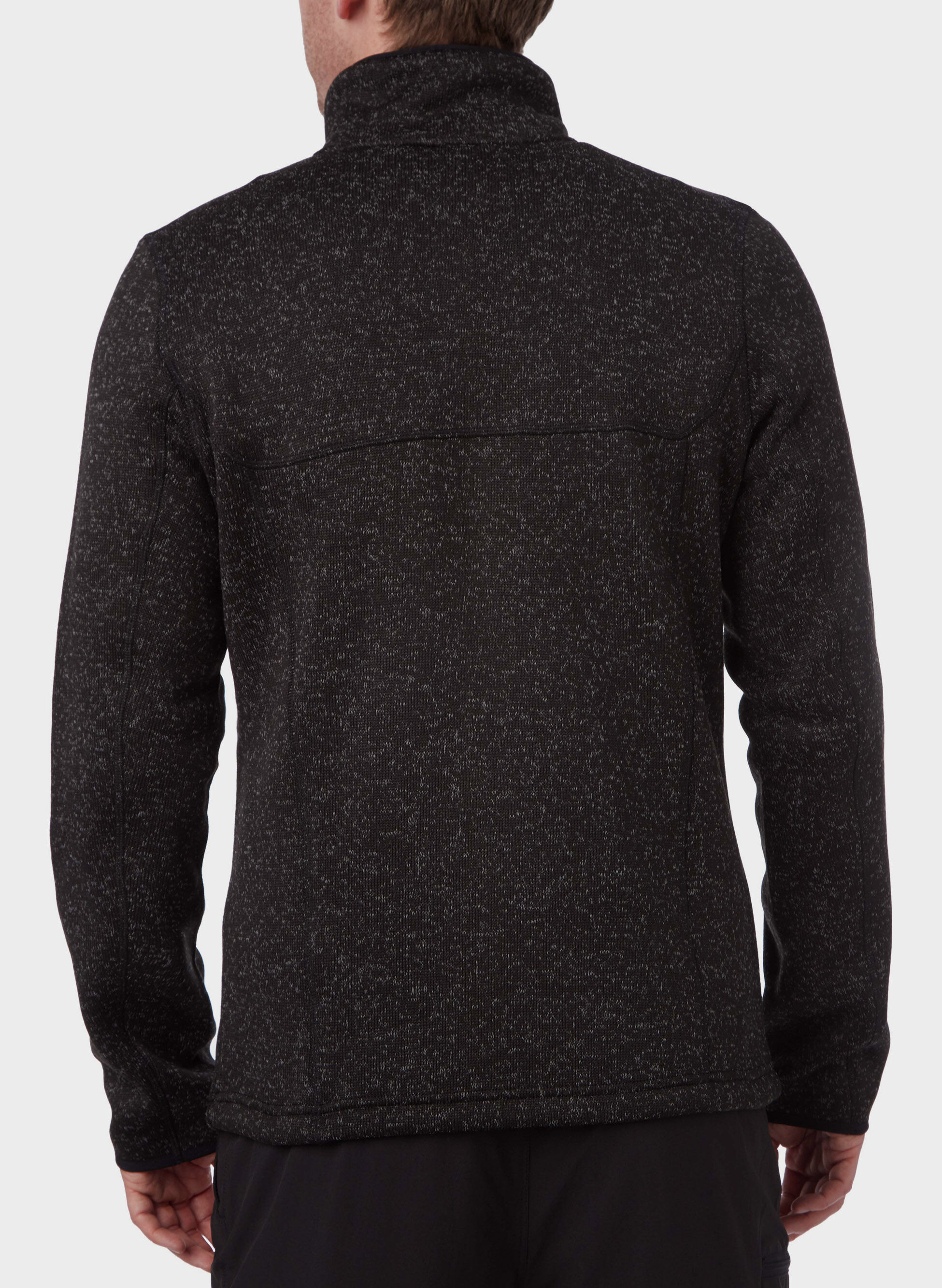 McKinley Skeena II Giacca In Pile Uomo – Morbida, Termica Con Collo Alto, Tasche Con Cerniera, Colore Melange/Navy Dark (Taglia L) - 4