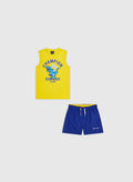 COMPLETINO SMANICATA +SHORTS BACK TO THE BEACH RAGAZZO, YS011 YELROY YELROY, thumb