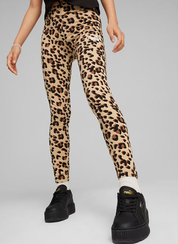 LEGGINGS ESSENTIAL + ANIMAL RAGAZZA, 83 TAN, large