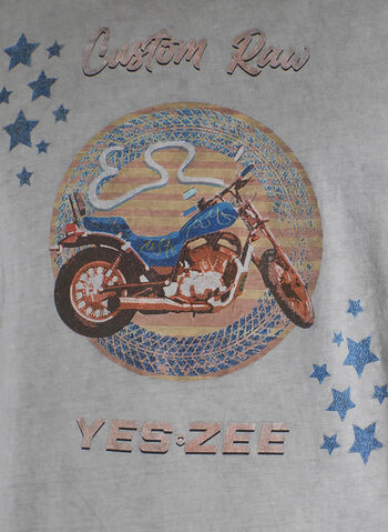 T-SHIRT CON STAMPA HARLEY, 0809 GREY, small