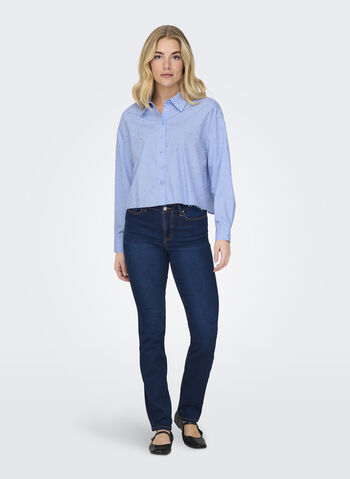 CAMICIA LONGSLEEVE LOLA CON STRASS, SERENITY, small