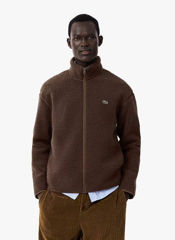 GIACCA SHERPA FULL ZIP, Z7X MOKA, medium