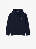 FELPA FULL ZIP MICRO LOGO, 166 NVY, thumb