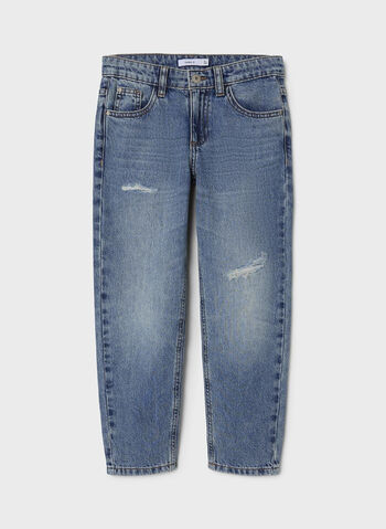 JEANS SILAS RAGAZZO, DARK BLUE DENIM DARK BLUE DENIM, small