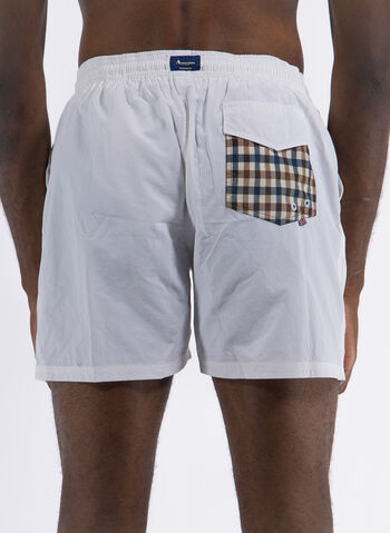 COSTUME BOXER POCKET CHECK, 01 OPTICAL WHT, small