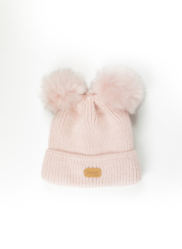 هوس مال هوس cappello pon pon pelliccia bimba - wickedwoodonline.com