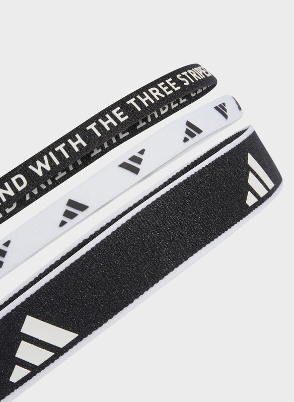 FASCE HAIRBAND 3 PEZZI NEW UNISEX, - BLKWHT, medium