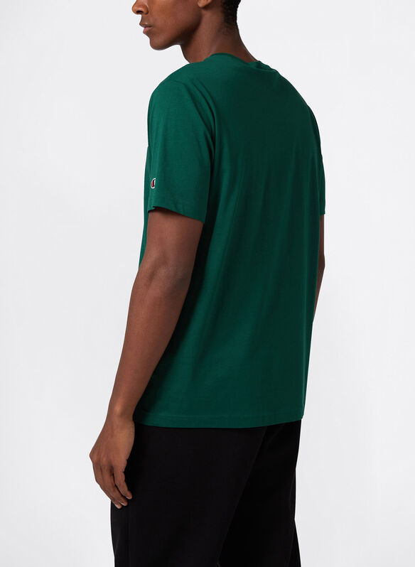 T-SHIRT CON LOGO RICAMATO PICCOLO ICONS, GS584 VERDONE, medium