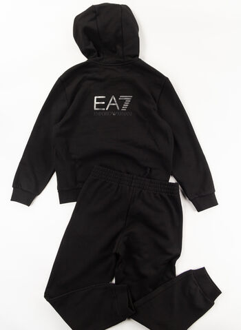 TUTA FULL ZIP BIG LOGO RAGAZZO, 1200 BLK, small