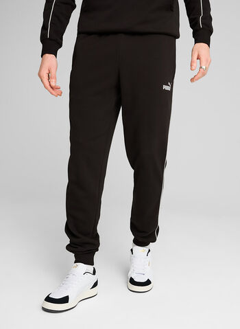 PANTALONE JOGGER CON LOGO ESSENTIALS N. 1, 01 BLK, small