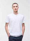 T-SHIRT LOGATA IN COTONE, 01 WHT, thumb
