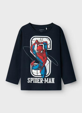 T-SHIRT SPIDERMAN BAMBINO, DARK SAPPHIRE, small