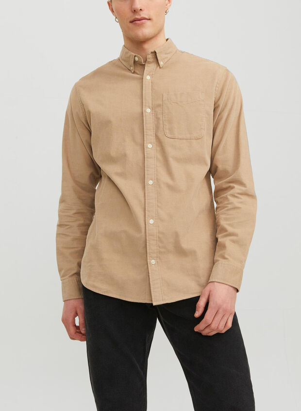 CAMICIA CLASSIC CORD, CROCKERY SABBIA, large