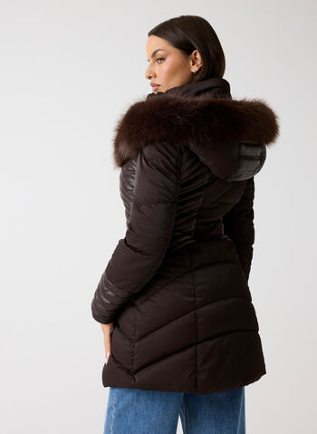 GIUBBOTTO PUFFER FAUX FUR HOOD, G1EB MORO, small