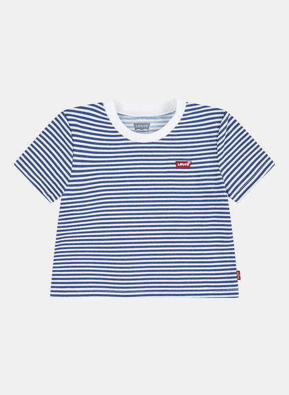 T-SHIRT RIGATA INFANT, U69 WHTNVY, medium