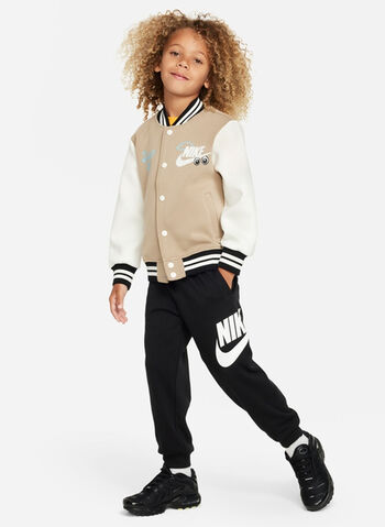 PANTALONE JOGGERS FRENCH TERRY CLUB BAMBINO, 023 BLK, small